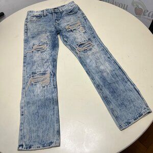DENIM CULTURE Men's Distressed Blue Jeans Size 30/30